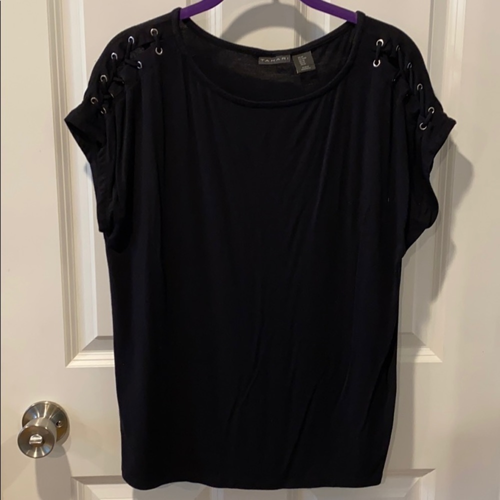 Sexy Lace Up Shoulder Detail Top
